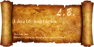 László Boglárka névjegykártya